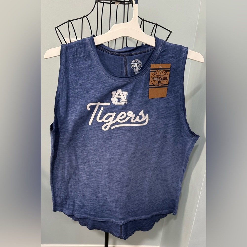 New Rivalry Threads Blue tank Auburn Tigers War Eagle Large L